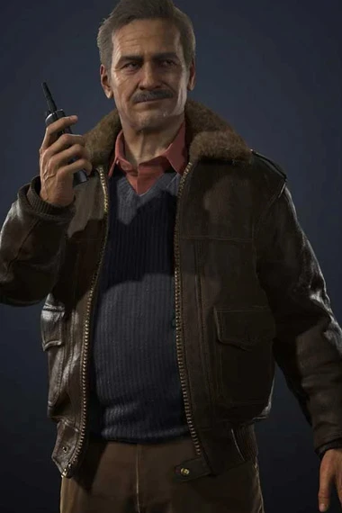 Uncharted Victor Sullivan Bomber Brown Cosplay Leather Jacket