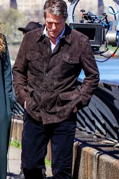 The Undoing Hugh Grant Jonathan Fraser Brown Suede Jacket