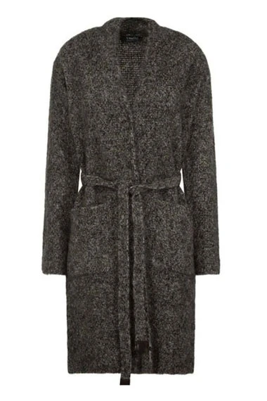 Nicole Kidman Grace Fraser Undoing Grey Wool Wrap Cardigan