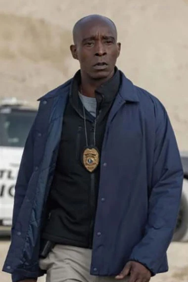 The Unforgivable Rob Morgan Vincent Cross Blue Cotton Jacket