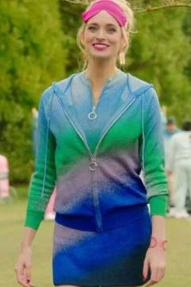 Upload Allegra Edwards Ingrid Kannerman Blue Fleece Hoodie