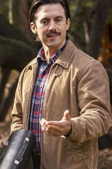 Jack Pearson This Is Us Milo Ventimiglia Beige Bomber Jacket