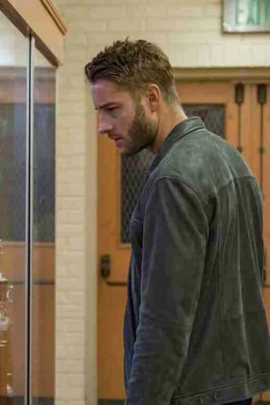 This Is Us Justin Hartley Kevin Pearson Grey Bomber Jacket