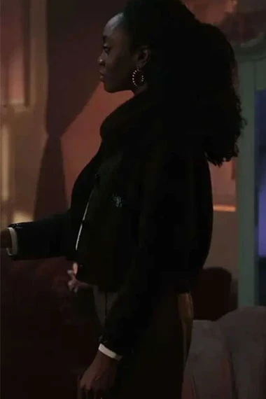 Tatiana Vogel Anita Uwajeh Vampire Academy Black Wool Jacket