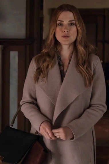 Virgin River TV Series Melinda Monroe Beige Wool Trench Coat