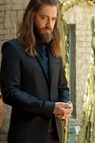 Walking Dead Tom Payne Paul Rovia Black Cotton Trench Blazer