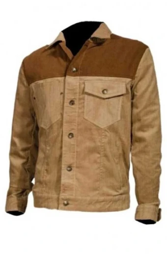 Andrew Lincoln Walking Dead Rick Grimes Brown Denim Jacket rick-grimes-walking-dead-jacket