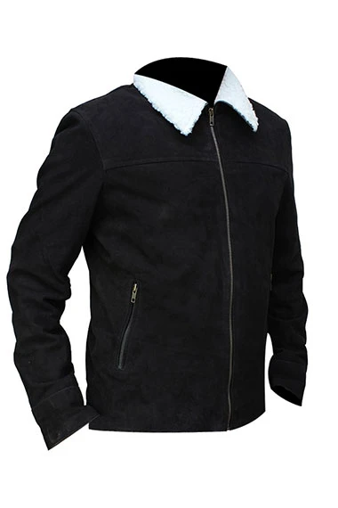 Rick Grimes Andrew Lincoln Walking Dead Brown Suede Jacket