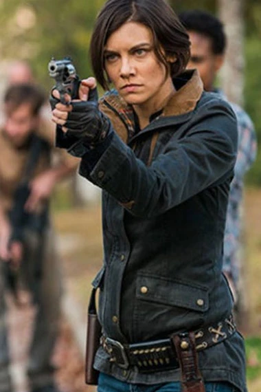Lauren Cohan Maggie Greene The Walking Dead Blue Denim Jacket