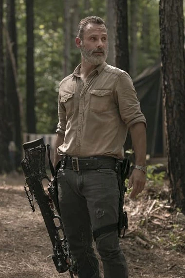 Andrew Lincoln Walking Dead Rick Grimes Beige Cotton Jacket