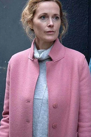 Sarah Gresham War of the Worlds Natasha Little Pink Wool Coat