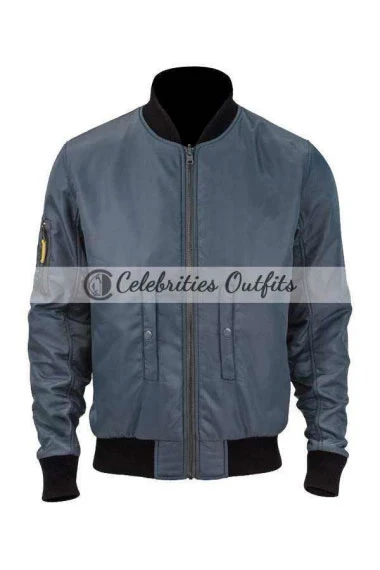 Marcus Holloway Watch Dogs Bomber Blue Cosplay Leather Jacket