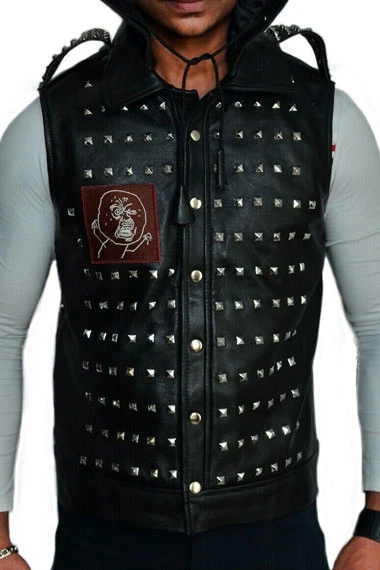 Watch Dogs Reginald Blechman Wrench Studded Black Cosplay Vest