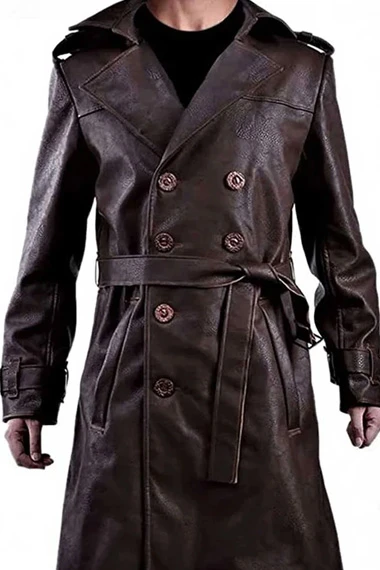 Watchmen Jackie Earle Haley Rorschach Brown Trench Coat