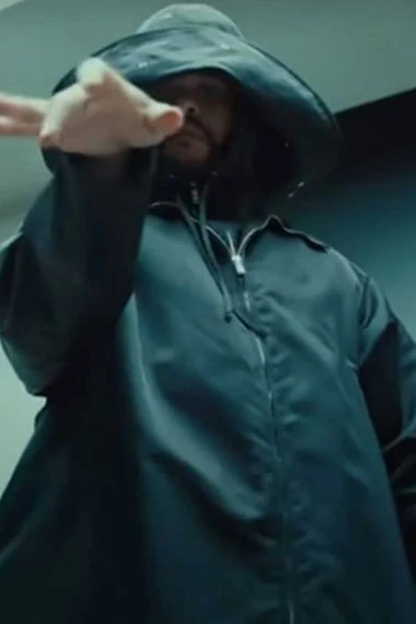 Brit Awards The Weeknd Save Your Tears Black Hooded Coat