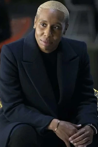 Ash James Westworld TV Show Lena Waithe Black Wool Trench Coat