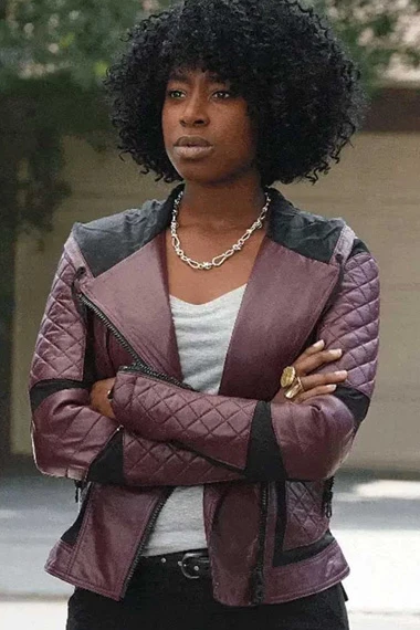 Taylor Harding Kirby Howell Why Women Kill Quilted Jacket
