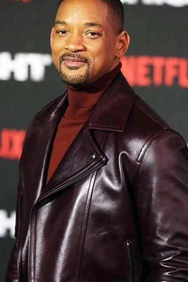 Aladdin Promo Will Smith Asymmetrical Biker Leather Jacket