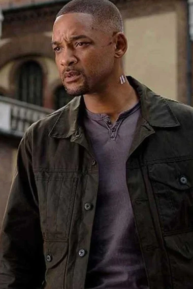 Henry Brogan Will Smith Gemini Man Movie Black Cotton Jacket