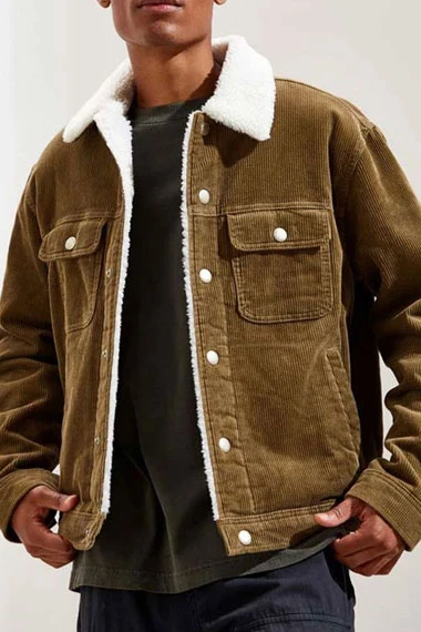 Lamorne Morris Keef Knight Woke Corduroy Shearling Jacket