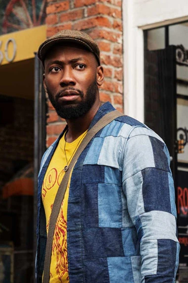 Lamorne Morris Woke Keef Knight Blue Plaid Cotton Jacket