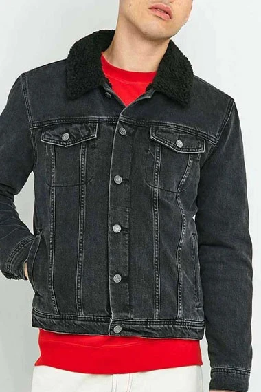 Keef Knight Woke TV Series Lamorne Morris Black Denim Jacket