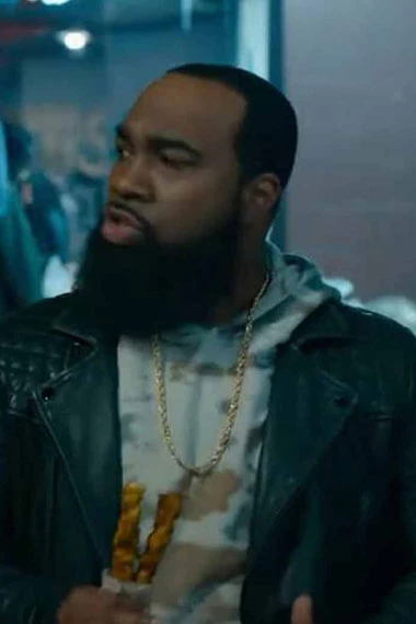 T Murph Clovis Woke TV Series Black Biker Leather Jacket