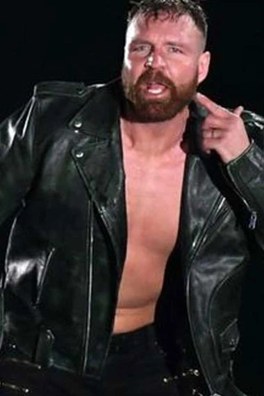 Jon Moxley Jonathan David Good Black Biker Leather Jacket