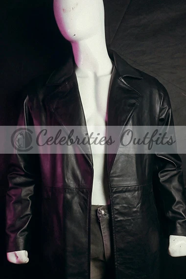 Escape Undertaker WWE Mark Calaway Black Leather Trench Coat undertaker-wwe-mark-calaway-escape-coat