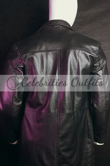Escape Undertaker WWE Mark Calaway Black Leather Trench Coat undertaker-wwe-mark-calaway-escape-coat