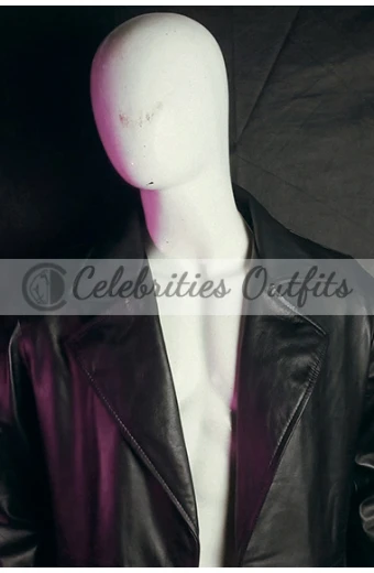 Escape Undertaker WWE Mark Calaway Black Leather Trench Coat undertaker-wwe-mark-calaway-escape-coat