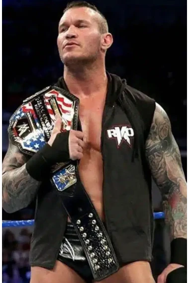 Smackdown Randy Orton WWE Mens Hooded Black Fleece RKO Vest