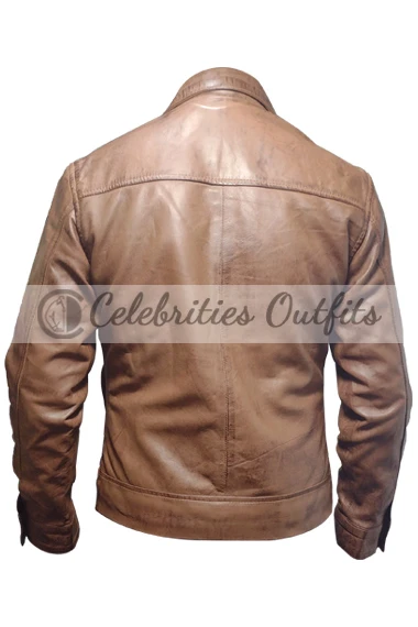 X-Men Michael Fassbender Erik Lehnsherr Brown Leather Jacket first-class-michael-fassbender-eric-jacket