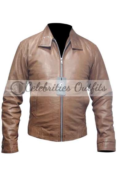 X-Men First Class Erik Lehnsherr Magneto Brown Leather Jacket