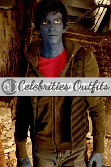 X-Men Apocalypse Kurt Wagner Nightcrawler Black Fleece Jacket