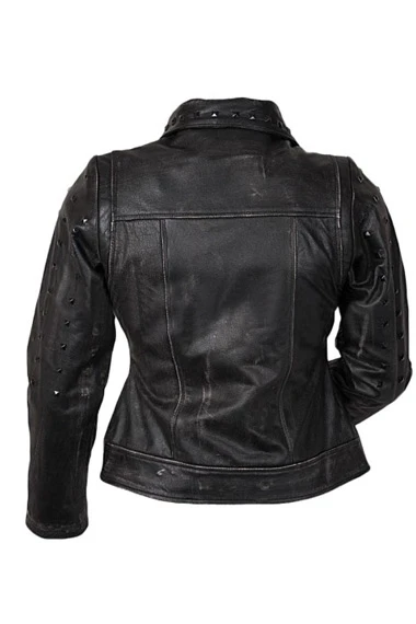 X Men Apocalypse Mystique Raven Studded Black Leather Jacket jennifer-lawrence-x-men-apocalypse-jacket