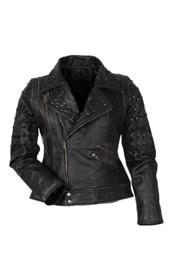 X Men Apocalypse Mystique Raven Studded Black Leather Jacket jennifer-lawrence-x-men-apocalypse-jacket