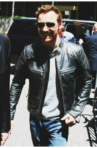 Michael Fassbender X-Men Apocalypse Black Biker Quilted Jacket michael-fassbender-x-men-apocalypse-jacket