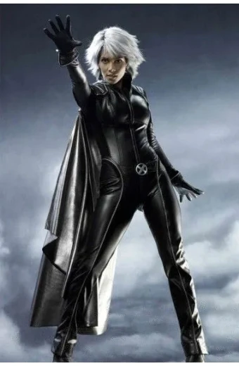 Storm Halle Berry X-Men Black Cosplay Leather Jumpsuit Jacket xmen-halle-berry-jumpsuit-costume