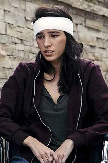 Kelsey Asbille Yellowstone Monica Dutton Purple Fleece Hoodie