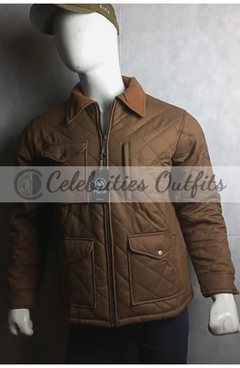 Yellowstone John Dutton Kevin Costner Brown Quilted Jacket yellowstone-kevin-costner-quilted-jacket