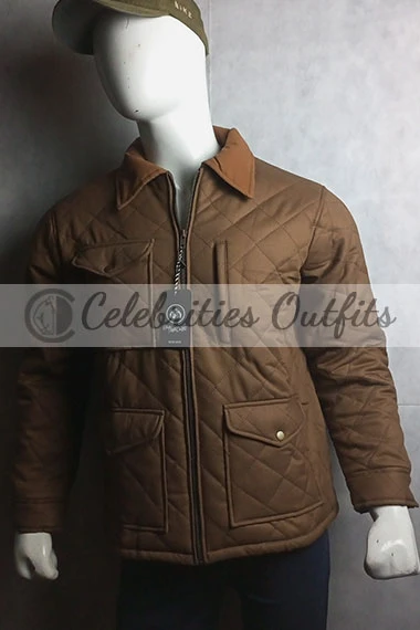 Kevin Costner Yellowstone John Dutton Brown Quilted Jacket