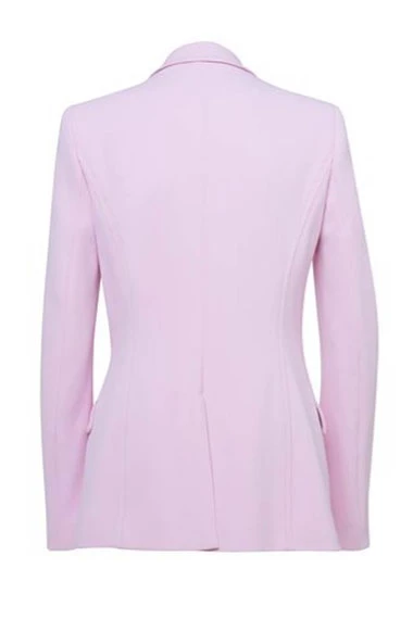 Heather Hemmens Melody Prescott Yellowstone Pink Wool Peacoat yellowstone-melody-prescott-pink-peacoat