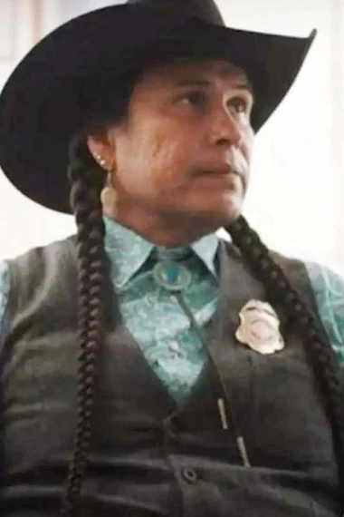 Yellowstone TV Show Moses J Brings Plenty Mo Black Cotton Vest