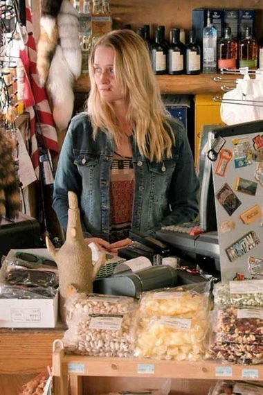 Yellowstone TV Series Cashier Seanna Ladd Blue Denim Jacket