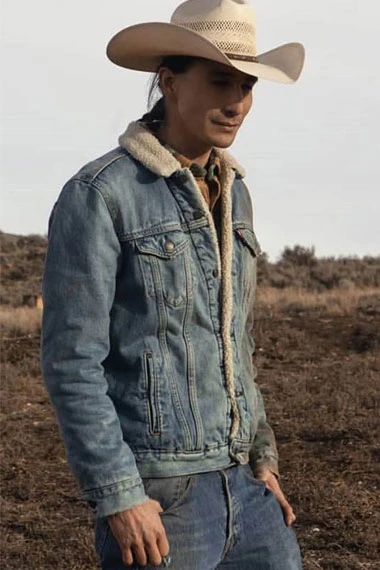 Tokala Black Elk Sam Stands Alone Yellowstone TV Show Jacket yellowstone-tokala-sam-stand-jacket