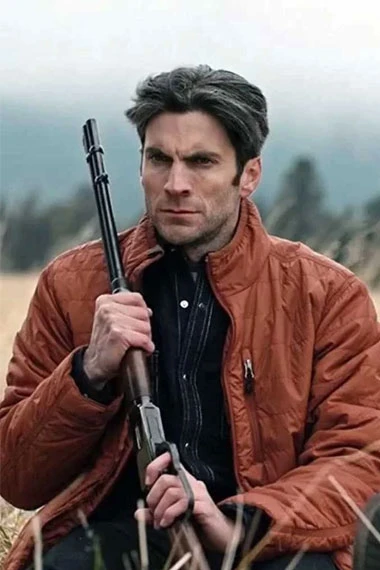 Wes Bentley Yellowstone Jamie Dutton Tan Brown Puffer Jacket