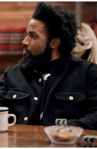 Denim Richards Yellowstone Colby Mayfield Black Cotton Jacket yellowstone-denim-richards-cotton-jacket