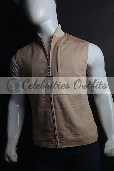 Luke Grimes Yellowstone TV Show Kayce Dutton Brown Cotton Vest