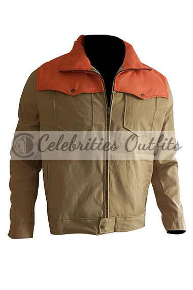 Yellowstone John Dutton Kevin Costner Beige Puffer Jacket